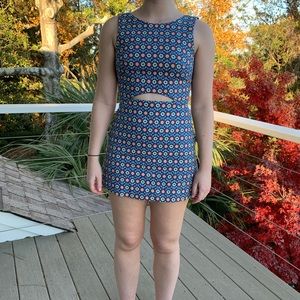 ZARA Geometric Cutout Romper